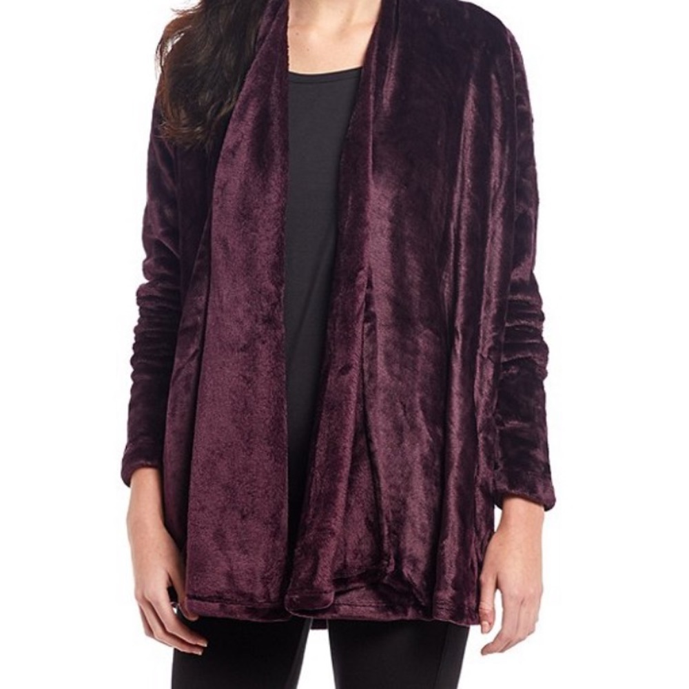 UGG Isla Velour Loungewear Open Cardigan Small